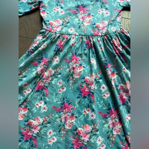Ruffle Butts Twirl Dress Fancy Me Floral girls size 8 spring summer flowers bow - Picture 7 of 14